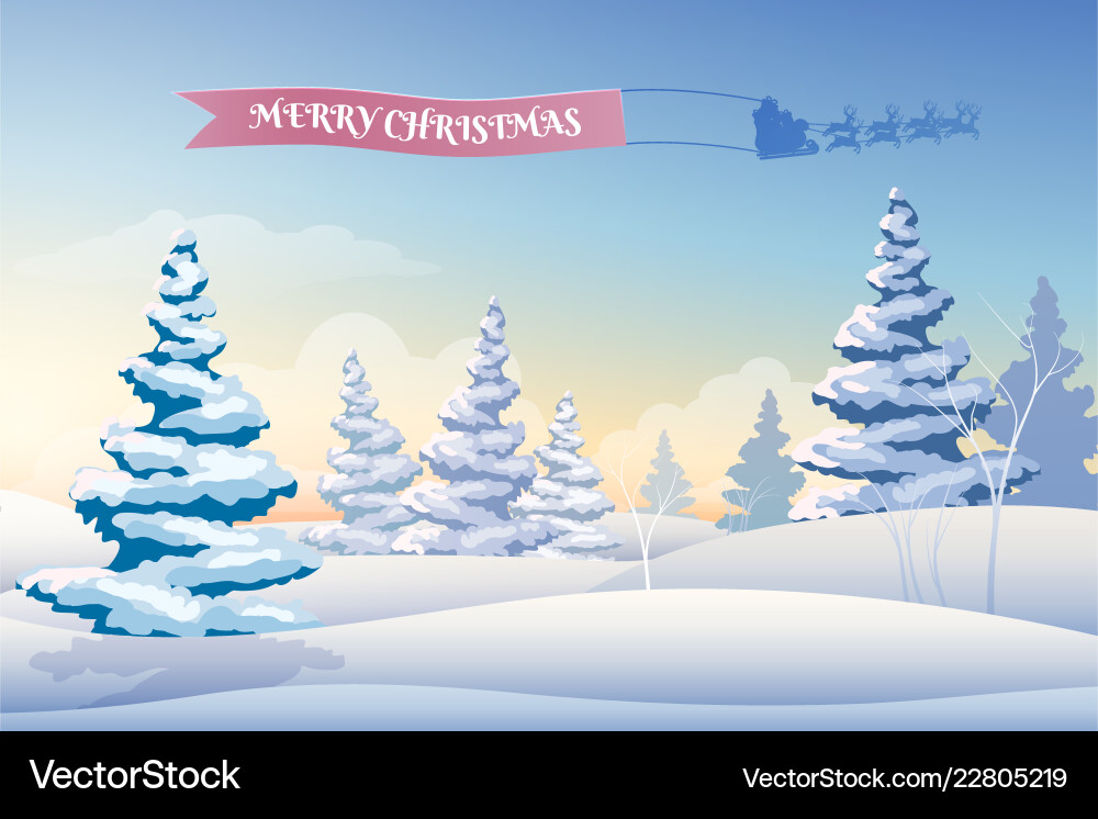 Winter landscape light background Royalty Free Vector Image