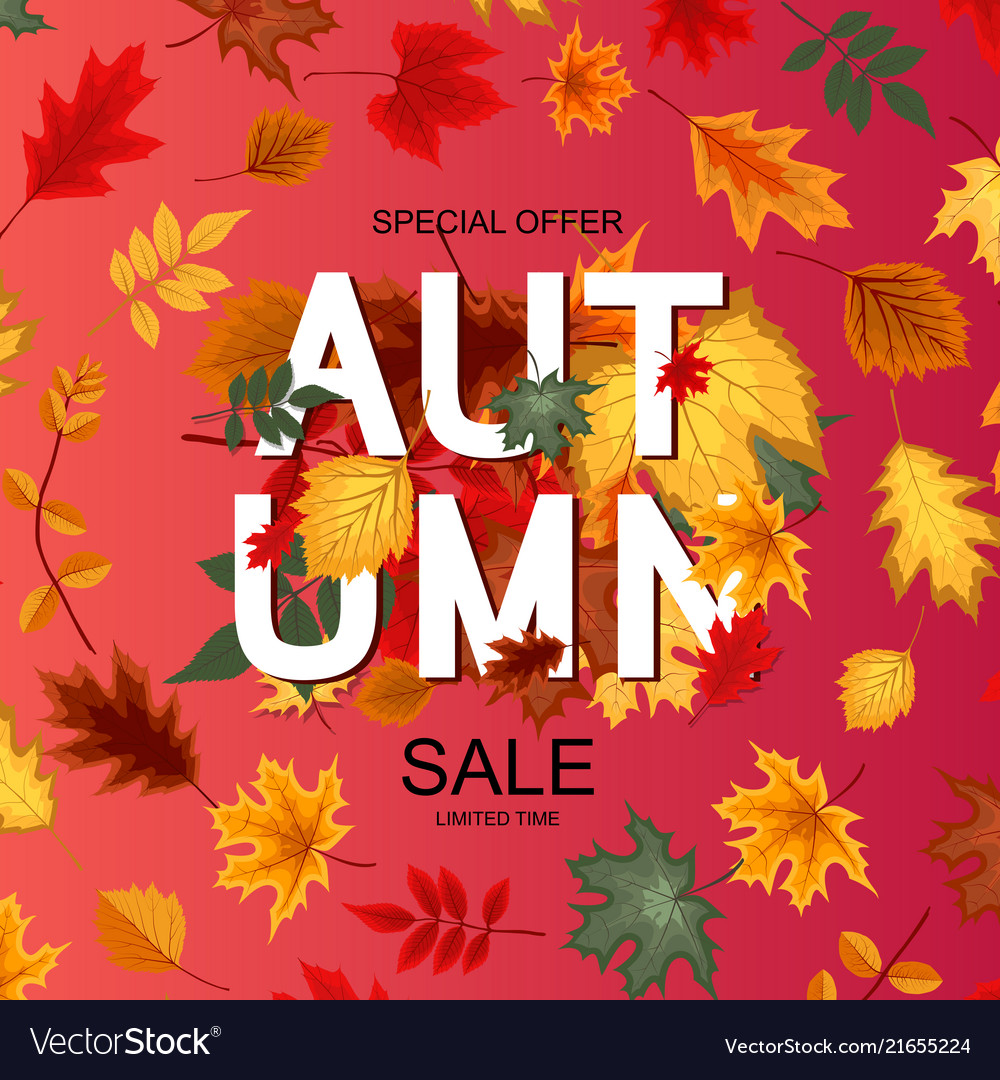 Abstract autumn sale