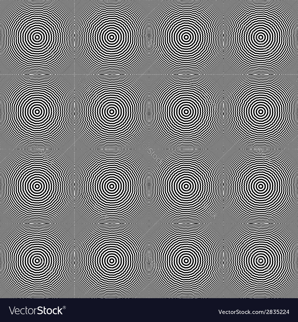 Design seamless monochrome circular pattern