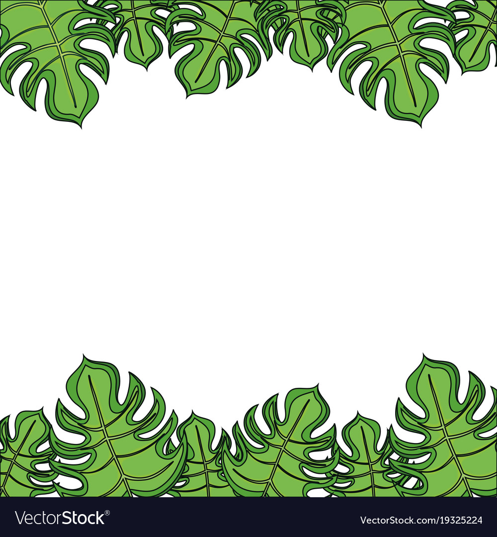 Leaves pattern background Royalty Free Vector Image