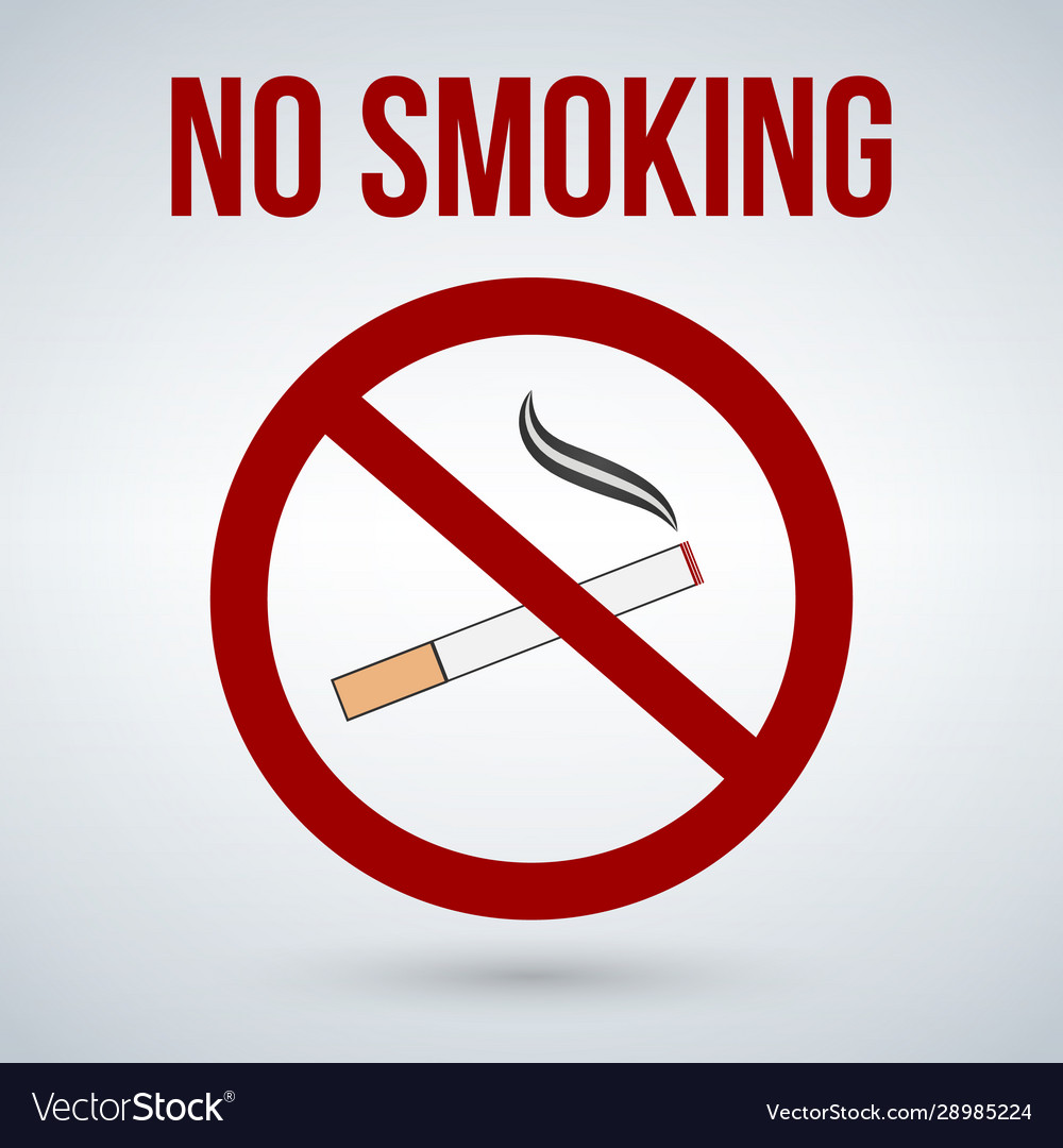 No smoking sign isolated on white background