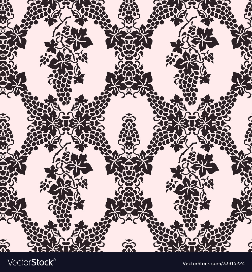 Seamless pattern with vine branches vector image Seamless pattern with vine branches