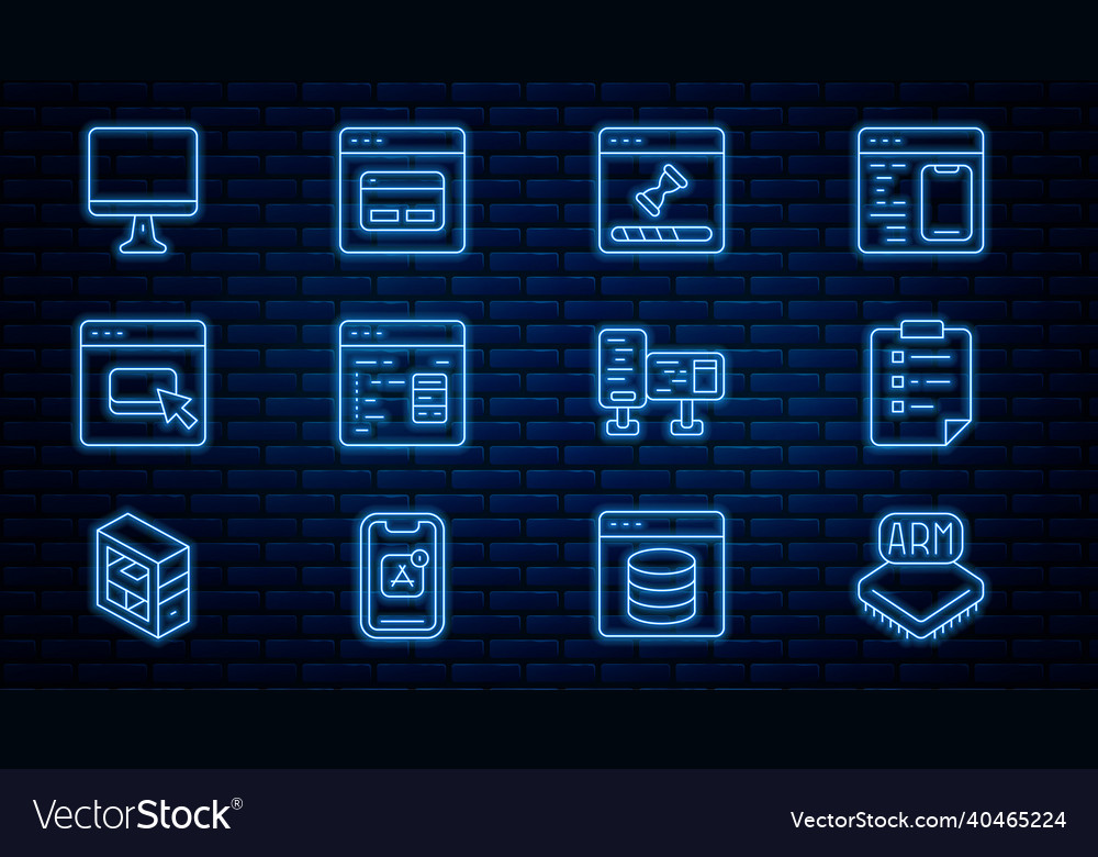 Set line processor clipboard with checklist vector image Set line processor clipboard with checklist