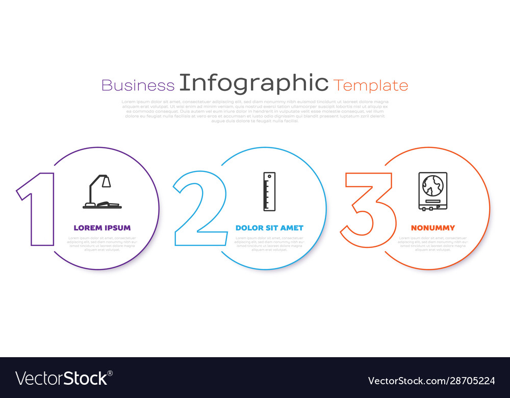 Set line workplace with table lamp and open book vector image Set line workplace with table lamp and open book