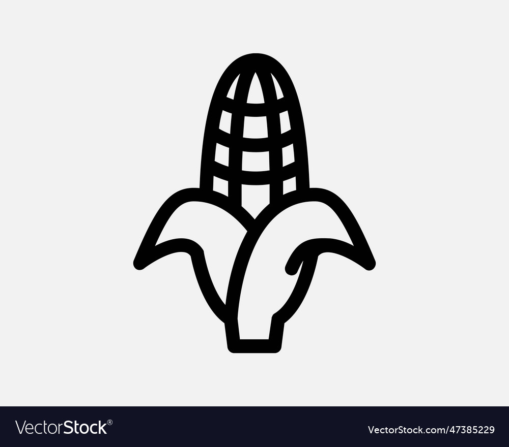 Corn icon Royalty Free Vector Image - VectorStock