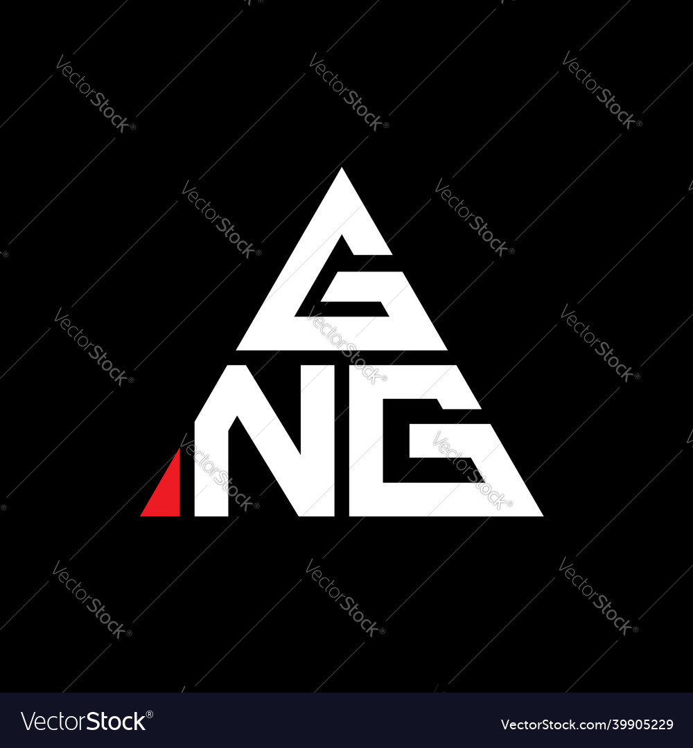 Gng triangle letter logo design