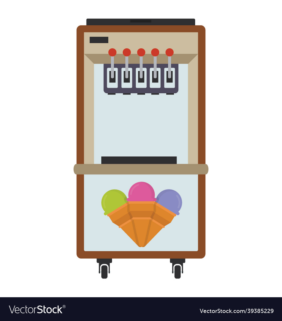 Ice cream machine Royalty Free Vector Image VectorStock