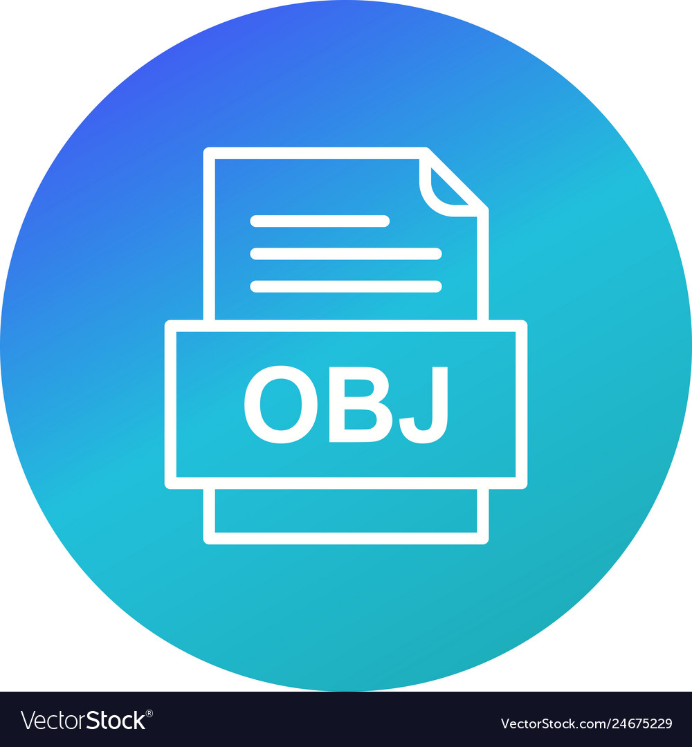 Obj file document icon