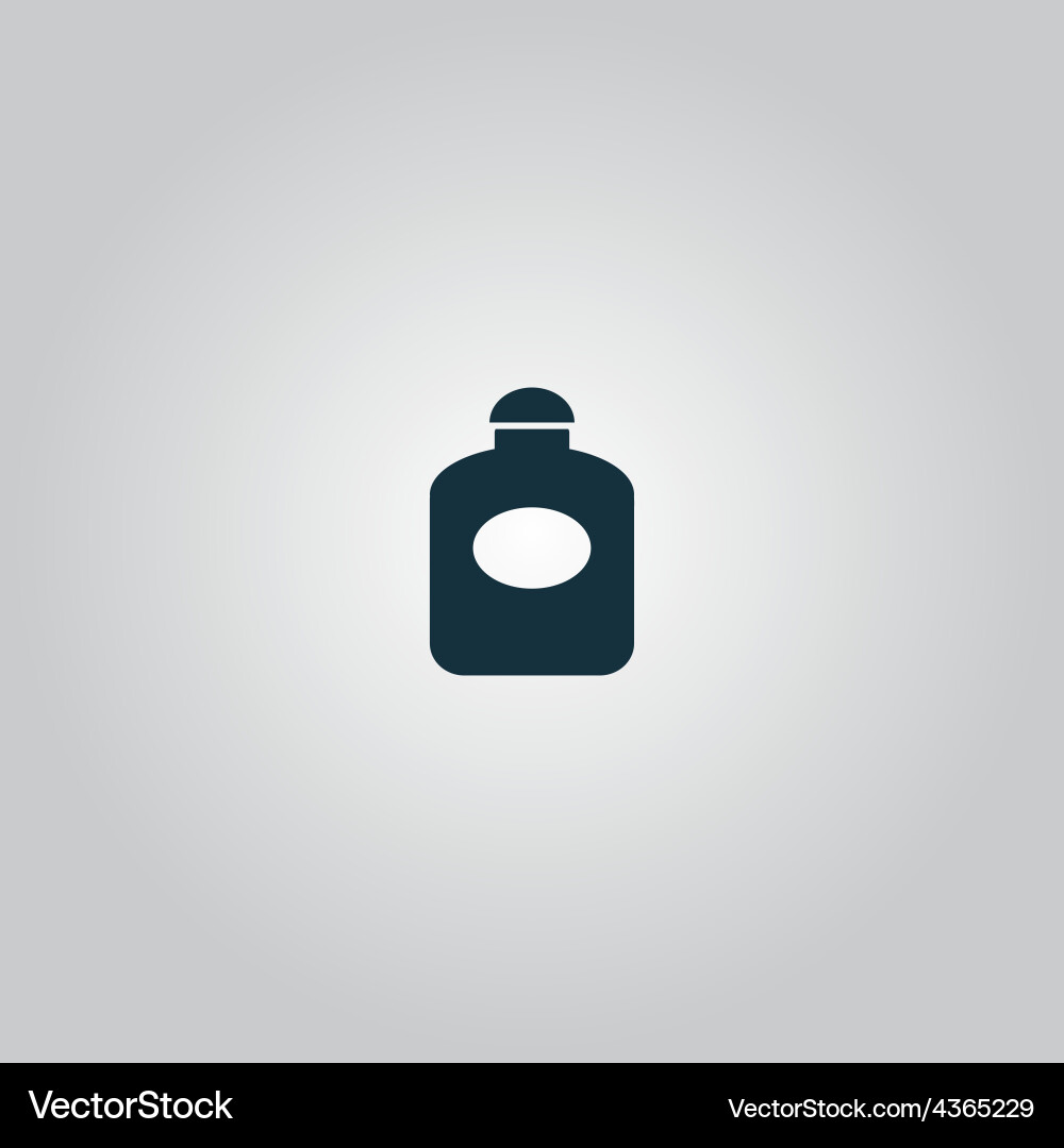 Retro perfume bottle flat Royalty Free Vector Image