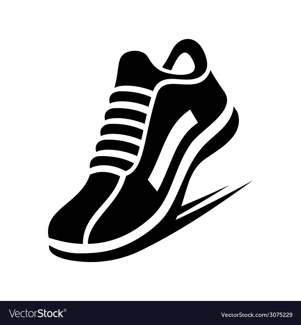 Running shoe icon Royalty Free Vector Image - VectorStock