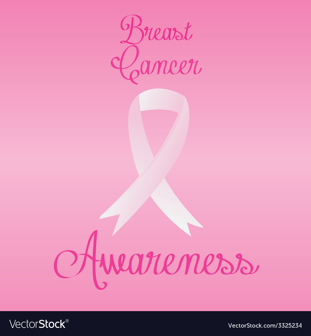 A pink background with breast cancer