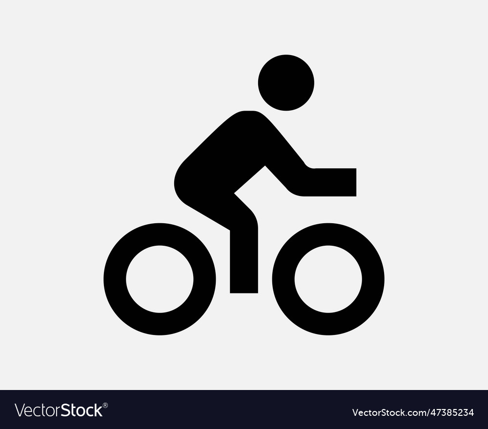 Cyclist icon Royalty Free Vector Image - VectorStock