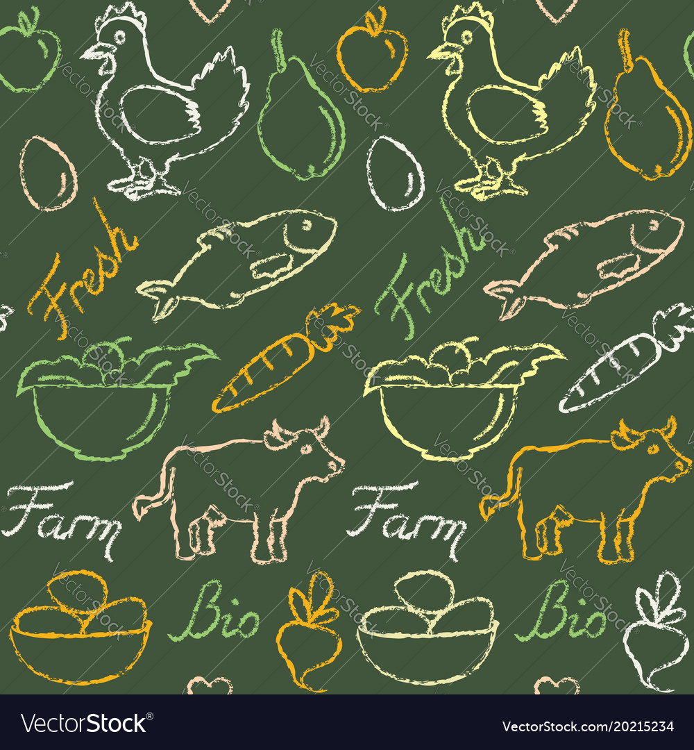 Farm Fresh Food Pattern