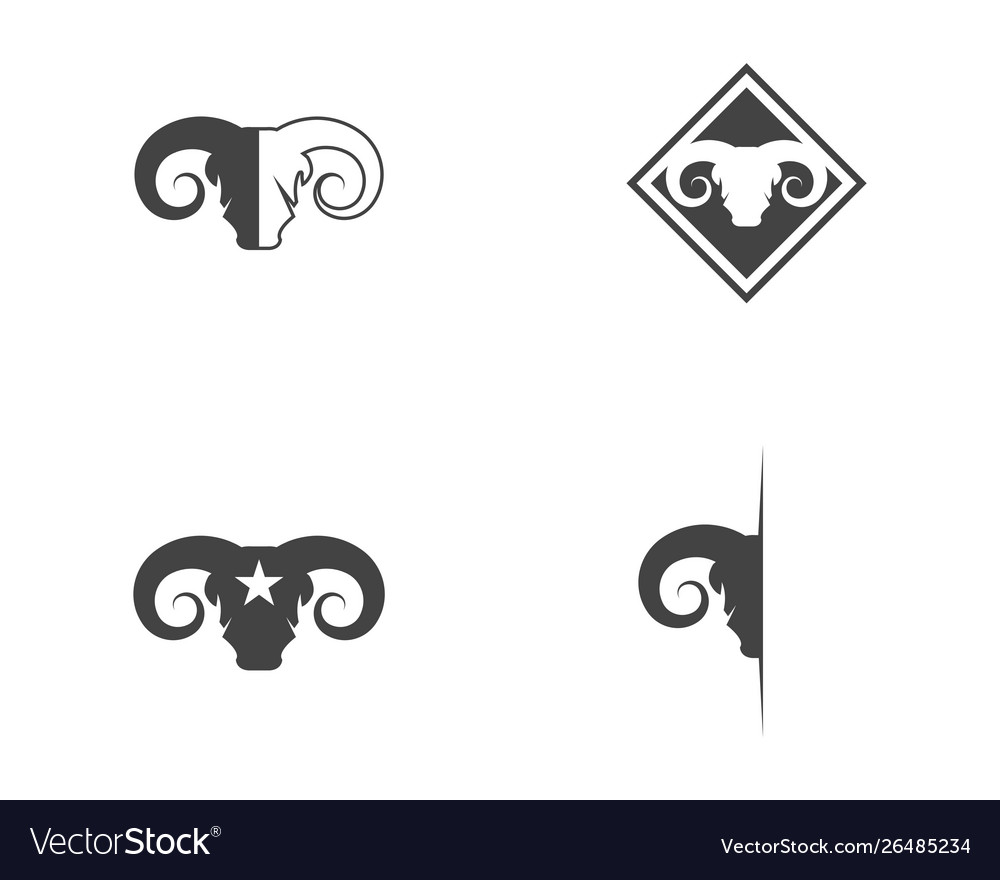 Goat logo template icon