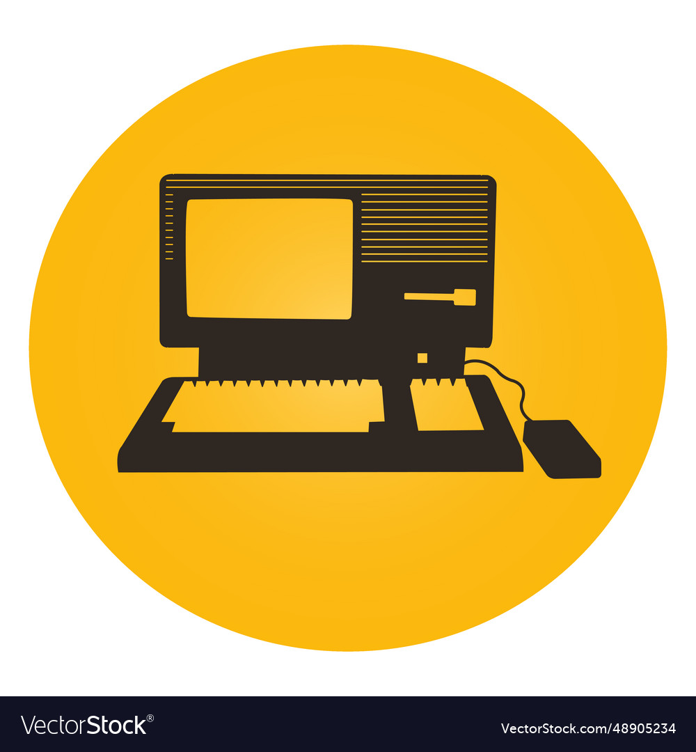 Lisa mac computer vector image Lisa mac computer