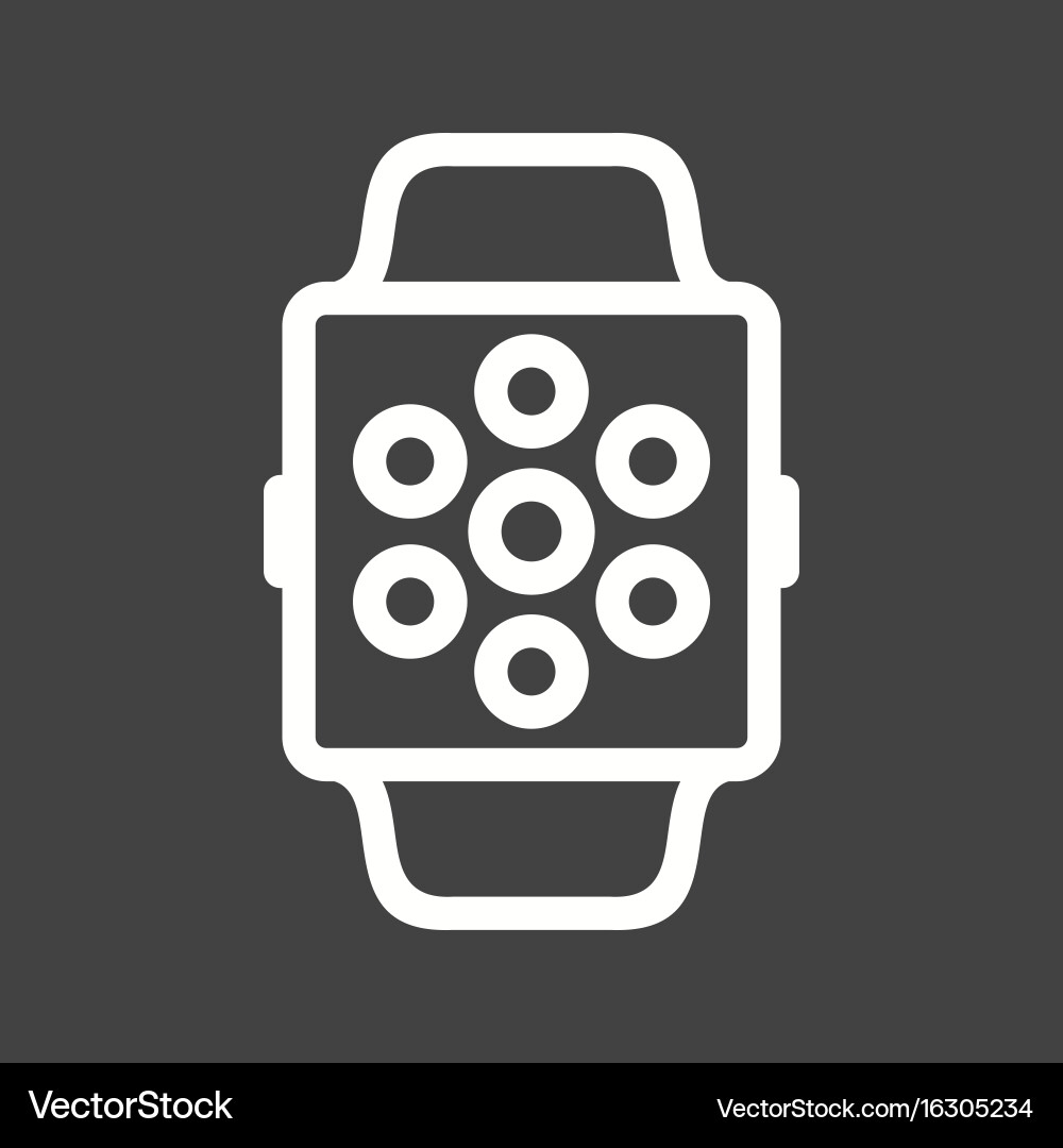 Watch apps Royalty Free Vector Image - VectorStock