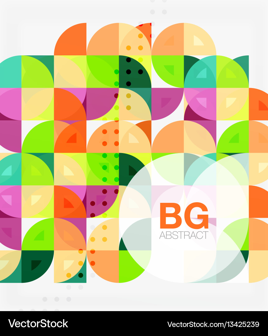 Abstract background of circle elements Royalty Free Vector