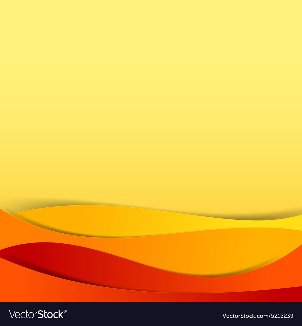 Abstract Red Orange Yellow Background Overlap Vector Image