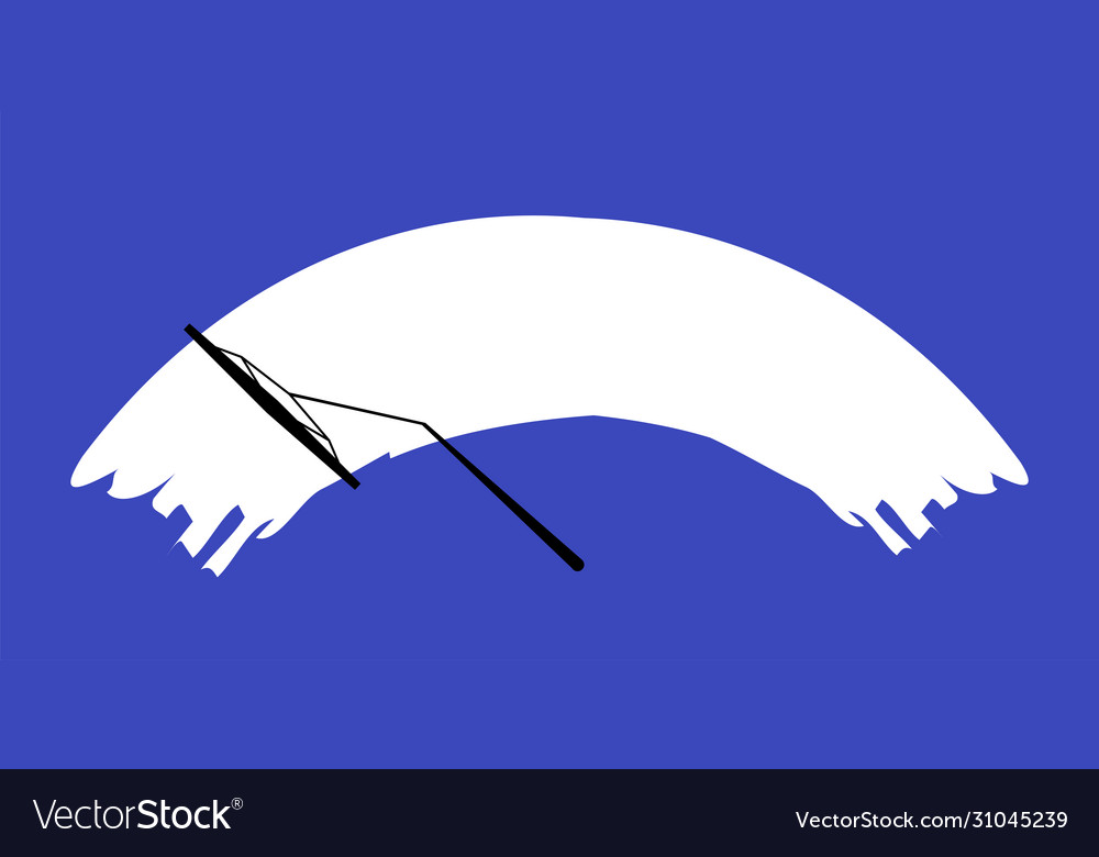 Background with wiper in flat style vector image Background with wiper in flat style