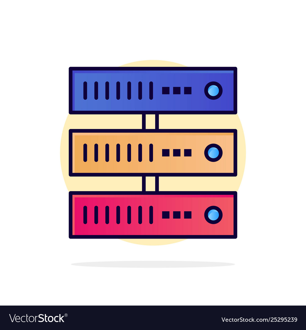 Computing data storage network abstract circle vector image Computing data storage network abstract circle