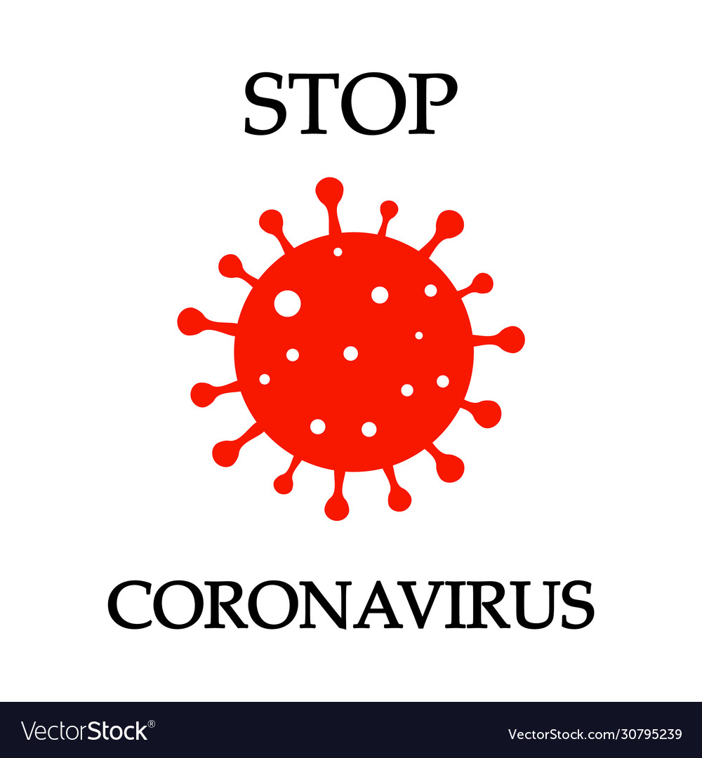 Covid19 19 with coronaviruses virus symbol Vector Image