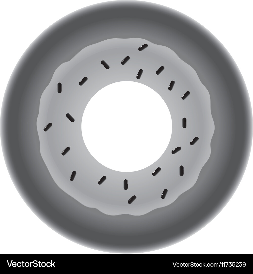 Delicious donut dessert Royalty Free Vector Image