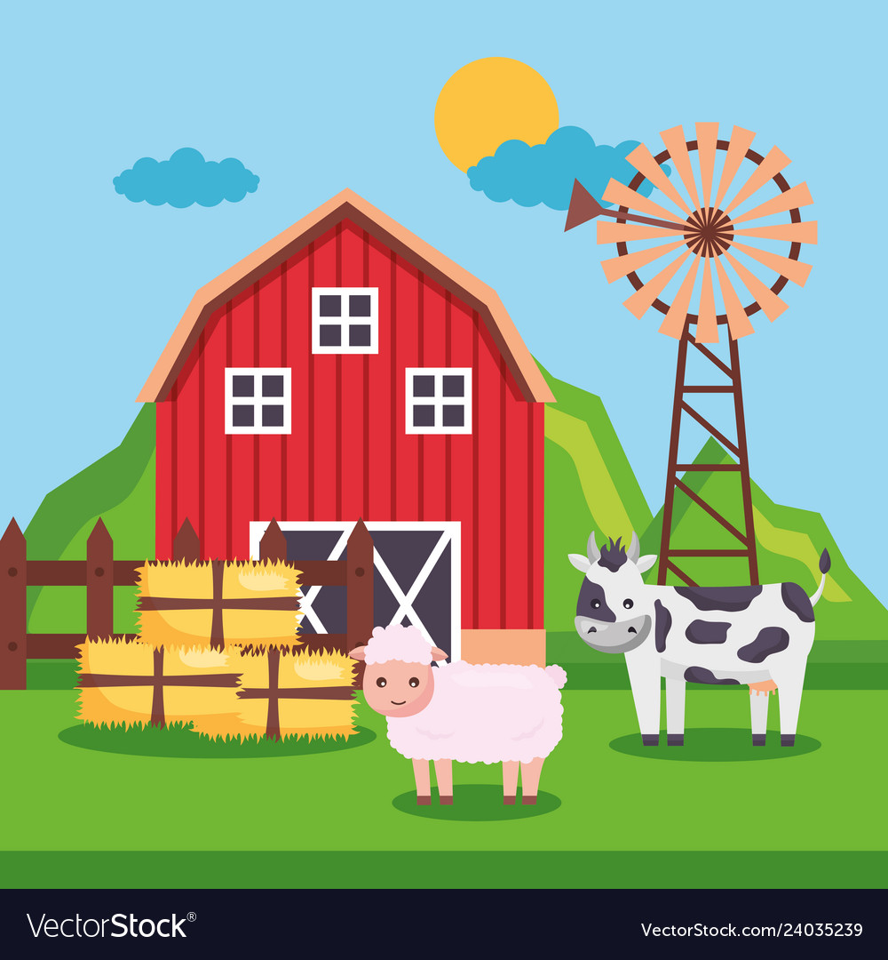 Farm fresh cartoon Royalty Free Vector Image - VectorStock