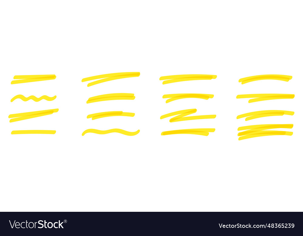 Highlighting marker lines and underlines created