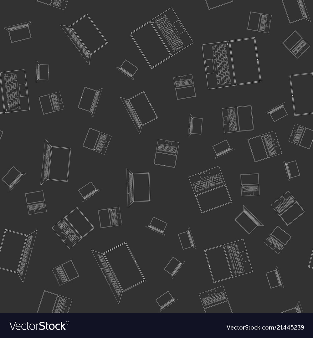 Laptops seamless pattern