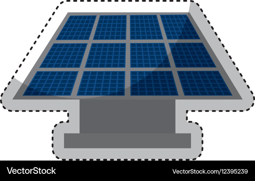 Panel solar isolated icon Royalty Free Vector Image