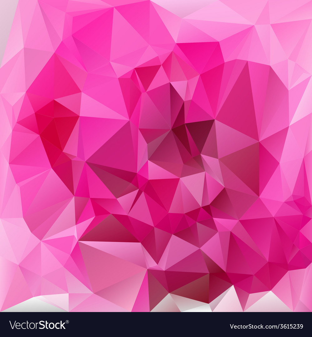 Valentine pink polygonal triangular pattern