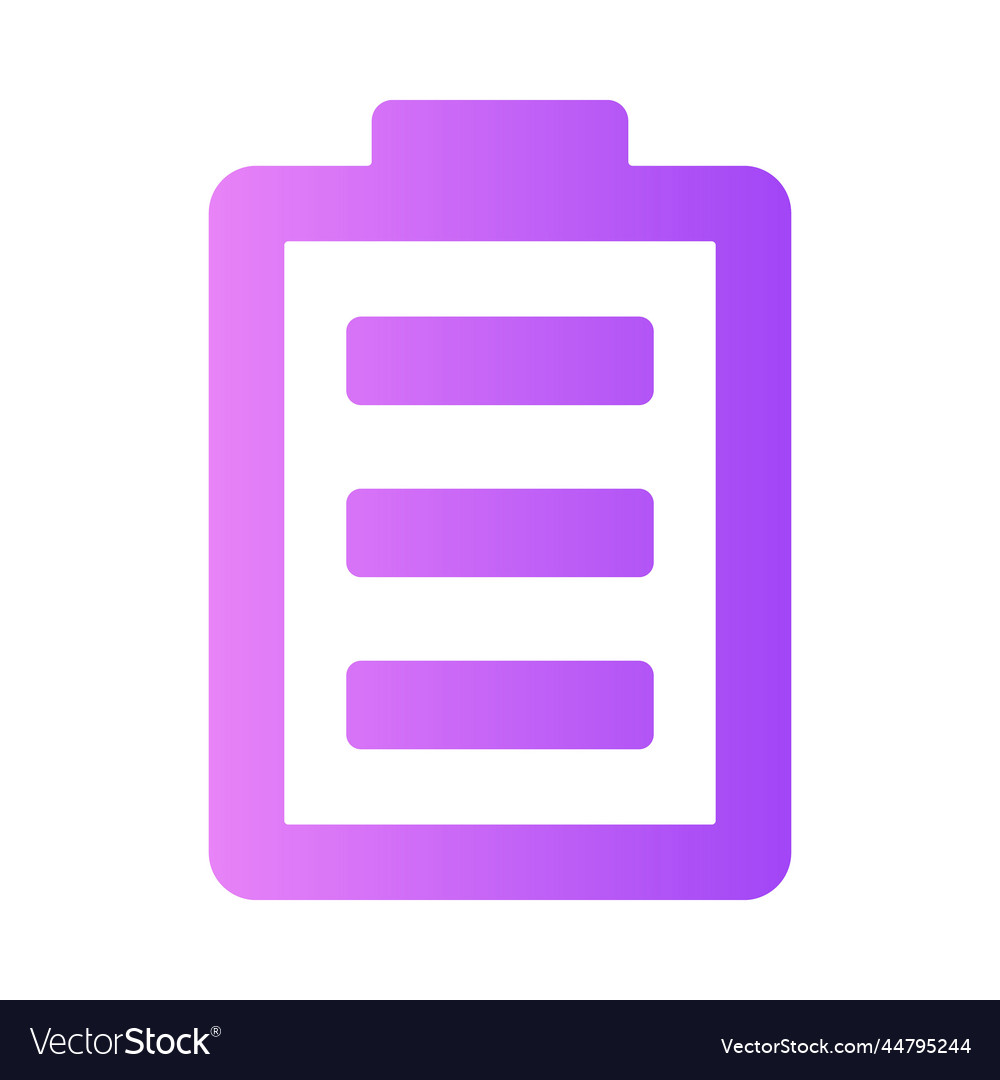 Battery gradient universal icon ui ux element sign