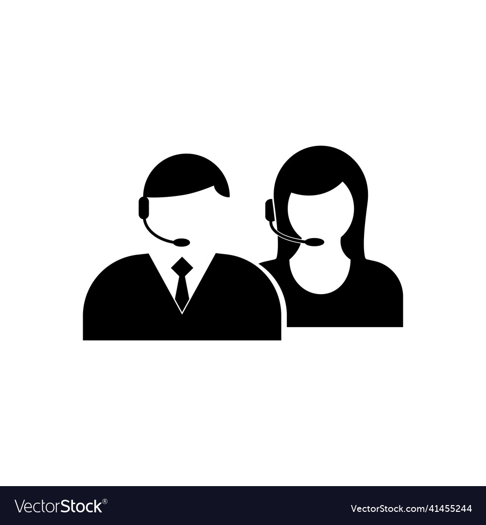 Call center worker icon assistantcallback symbol