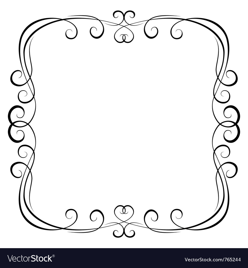 Decorative frame Royalty Free Vector Image - VectorStock