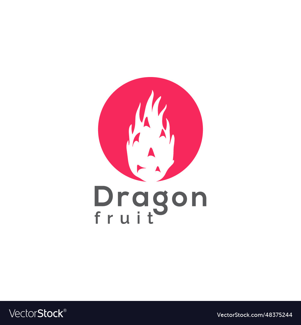Dragon fruit logo Royalty Free Vector Image - VectorStock
