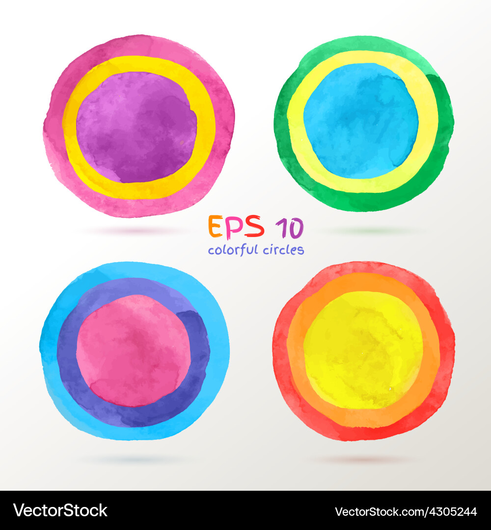 Hand drawn circles Royalty Free Vector Image - VectorStock
