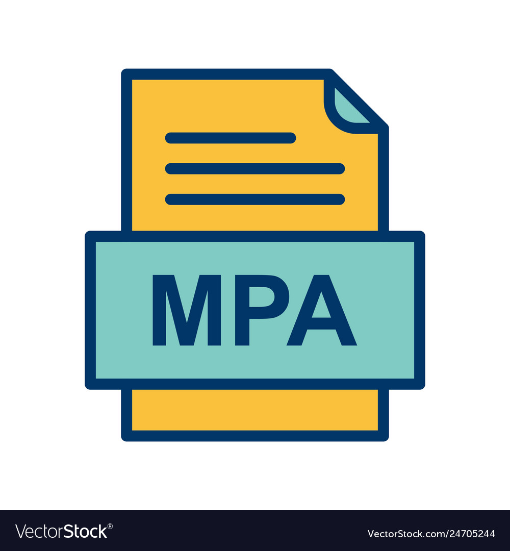 Mpa file document icon