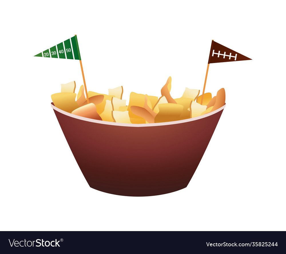 Potatoes chips snacks isolated icon