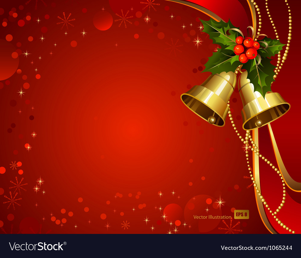 Red christmas background Royalty Free Vector Image