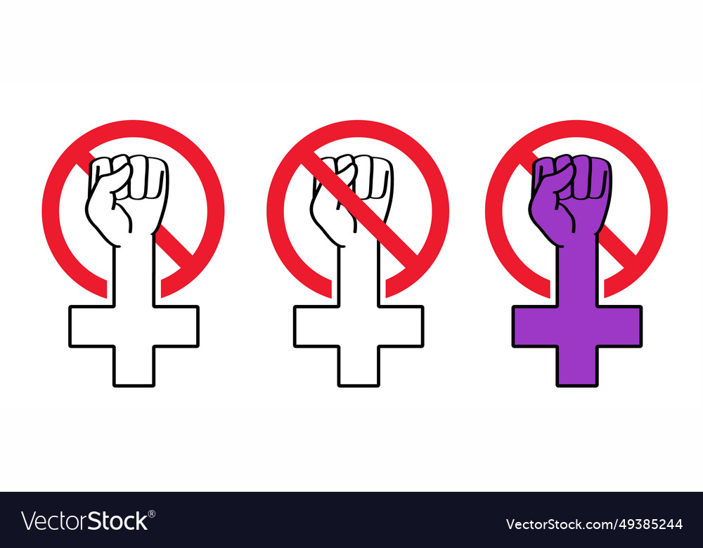 Stop Domestic Violence Or Senseless Royalty Free Vector