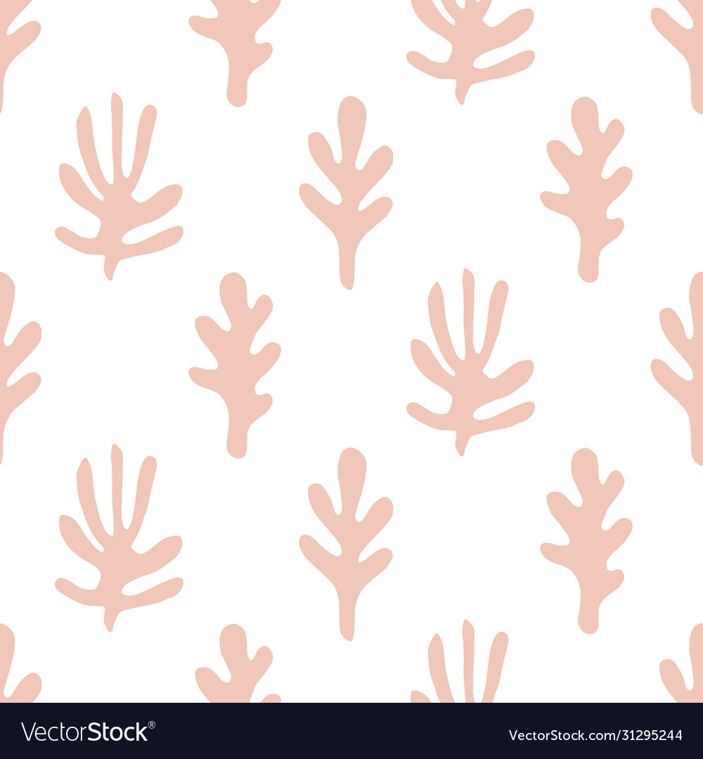 Trees shapes seamless pattern
