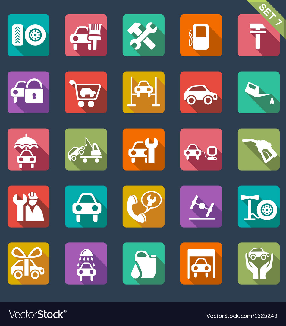 Automotive Service Icon Set