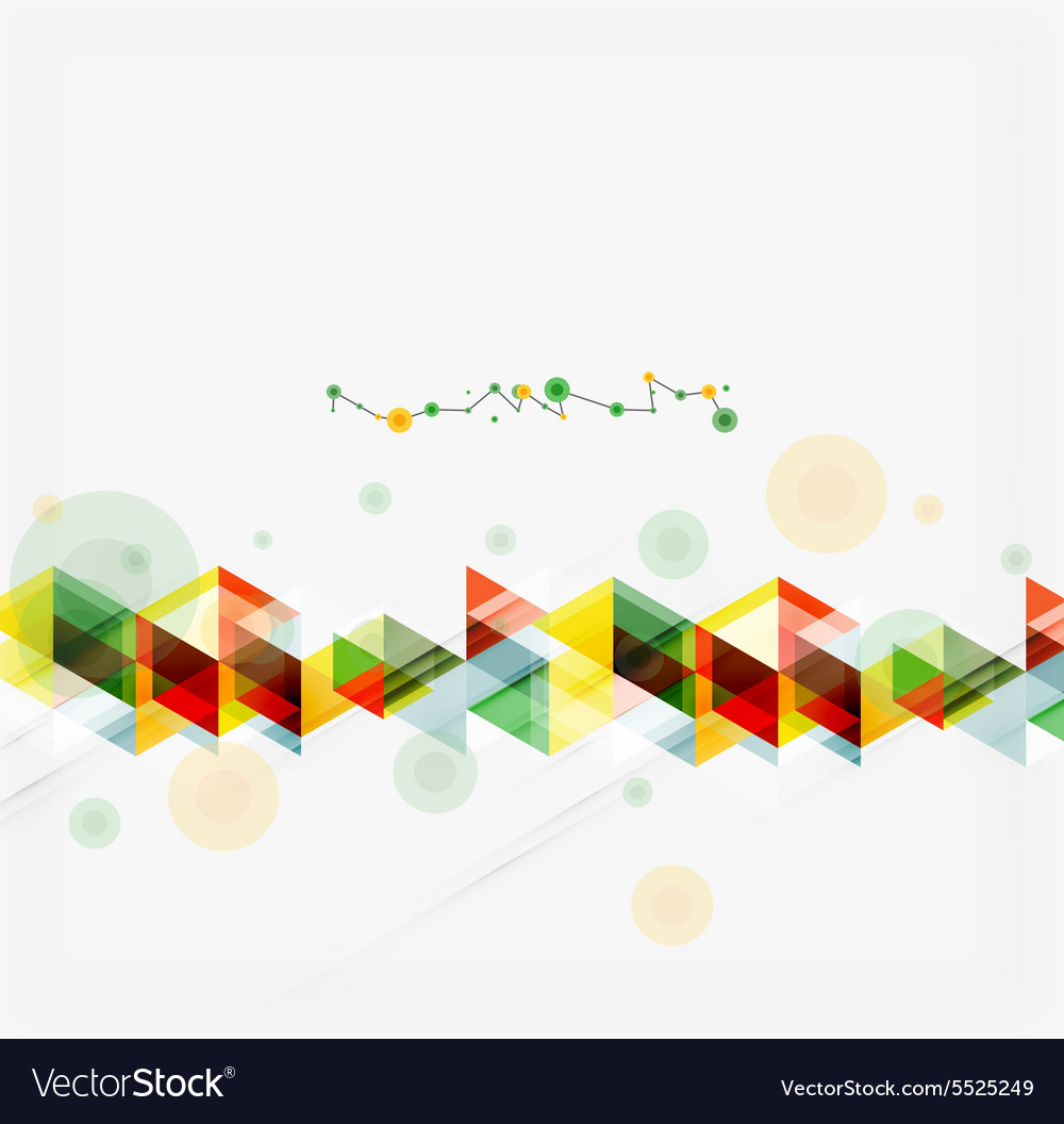 Clean colorful unusual geometric pattern design