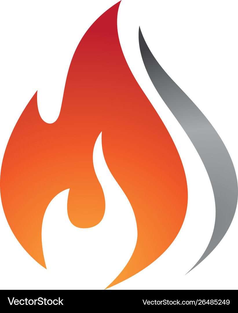 Fire flame icon design Royalty Free Vector Image