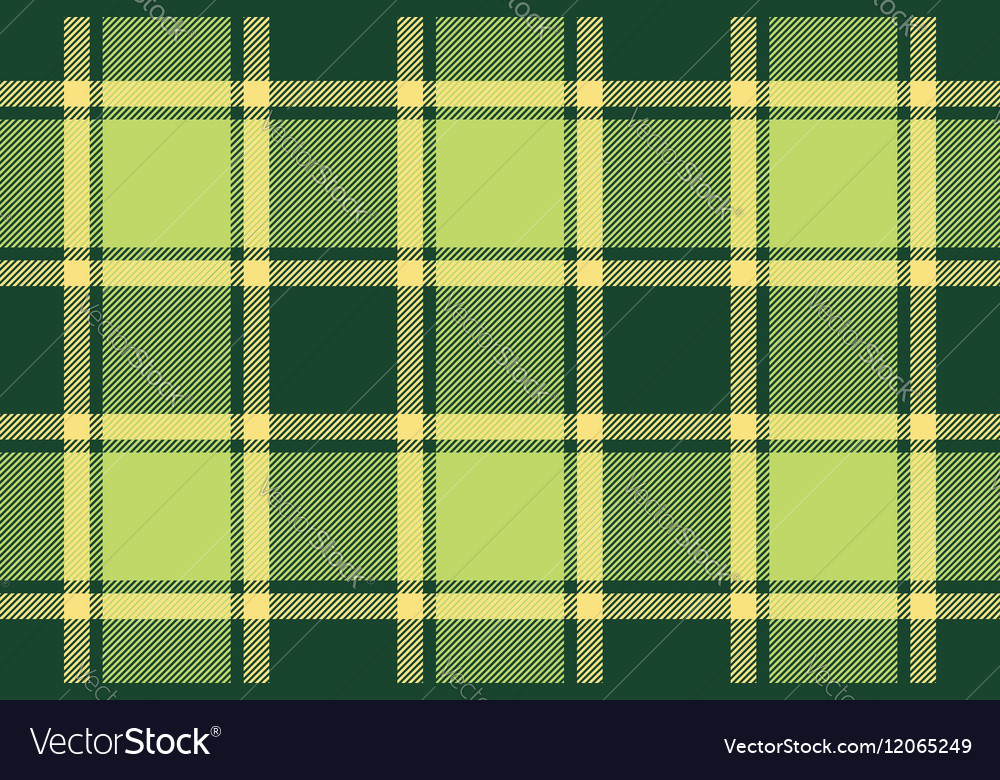 Green tartan plaid seamless texture Royalty Free Vector