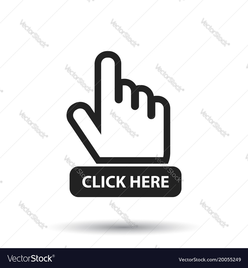 Hand Cursor Click Here Icon