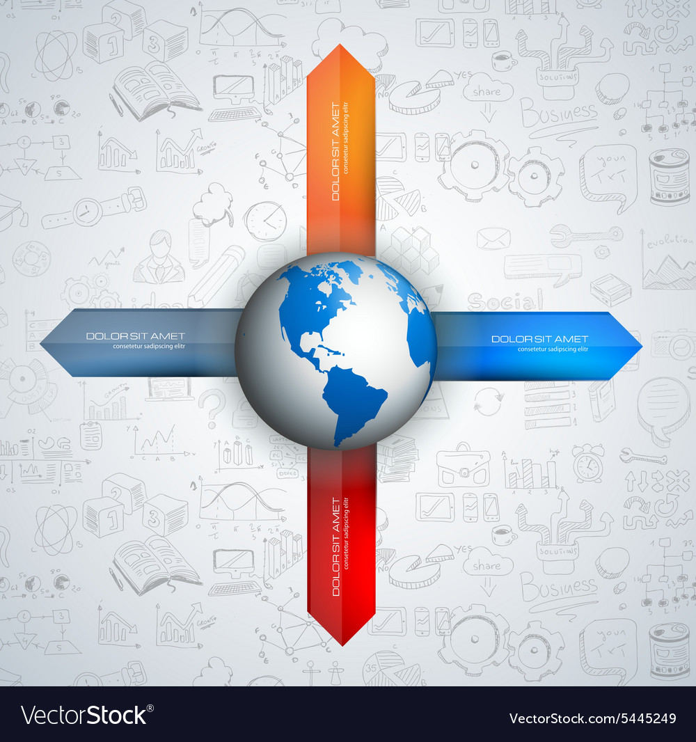 Infographic template for modern data visualization