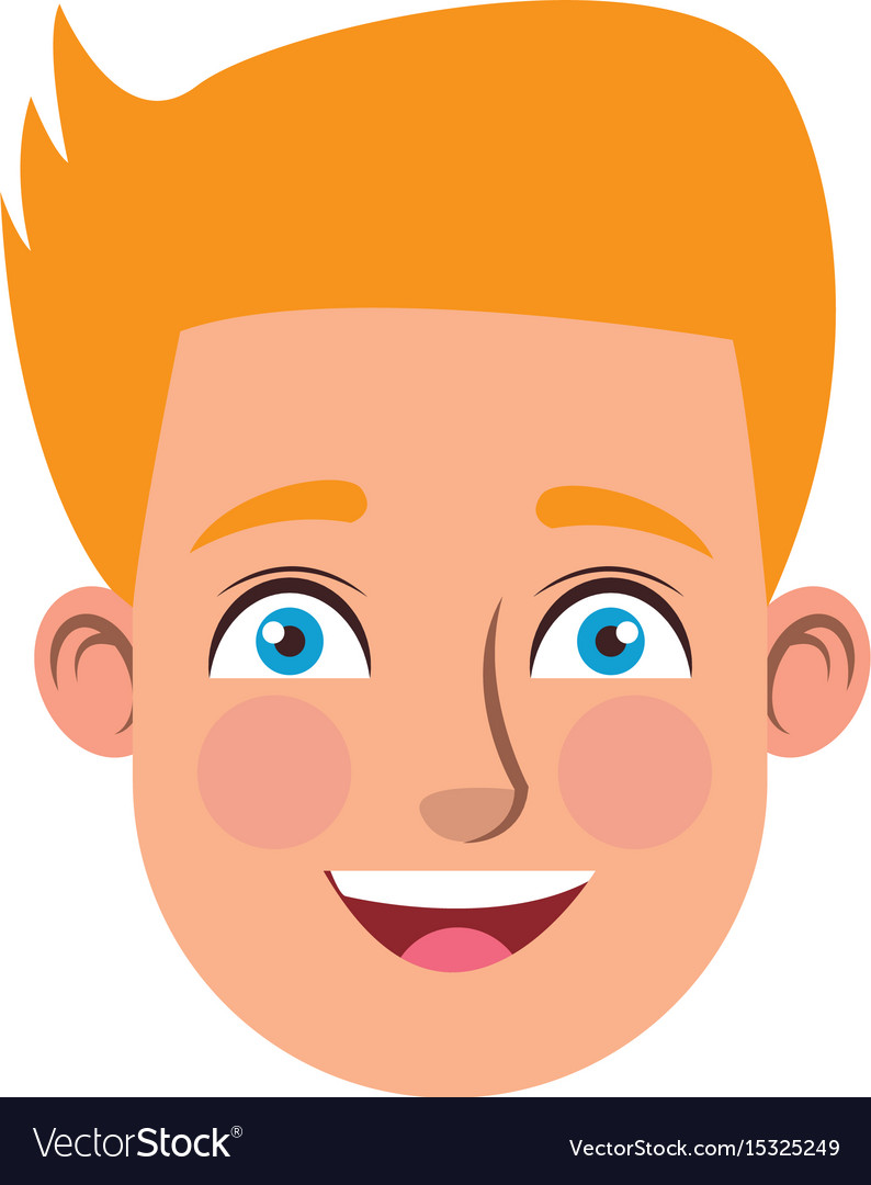 Man cartoon face male facial expression Royalty Free Vector