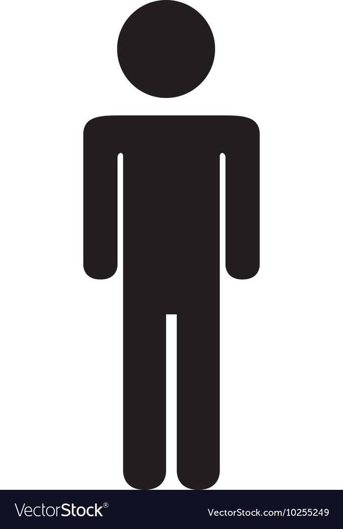 Man male pictogram icon Royalty Free Vector Image