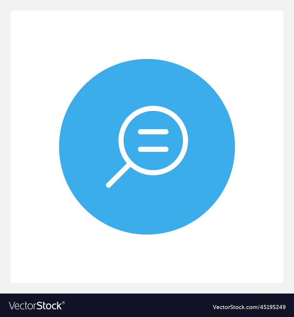Real size zoom button ui element template vector image Real size zoom button ui element template